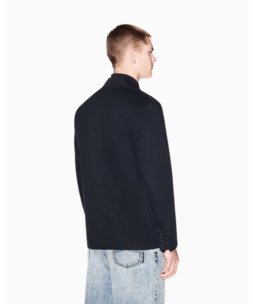 ARMANI EXCHANGE（アルマーニエクスチェンジ）の「【A|X アルマーニ エクスチェンジ】WE コットンツイル シングルブレストジャケット（テーラードジャケット・メンズ・オフホワイト/ダークネイビー・36/42/38/40/34inch）」の6枚目の写真