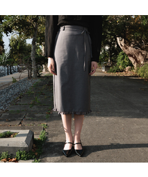DEHEVE（デヘヴェ）の「Strap Point Frill Skirt [Gray]（スカート）」