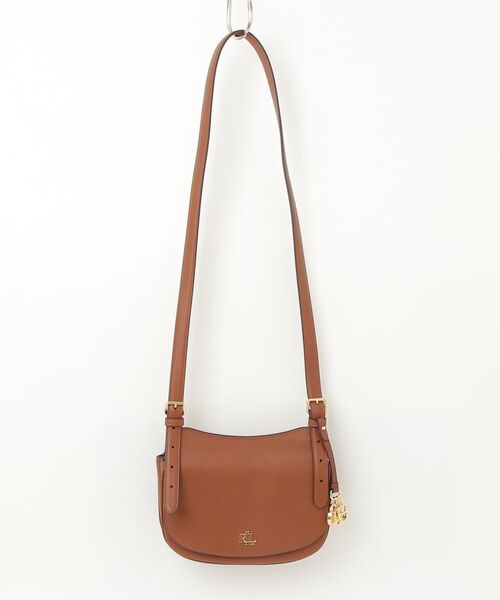LAUREN RALPH LAUREN（ローレン ラルフ ローレン）の「レザー ミディアム Marcy クロスボディ バッグ（ショルダーバッグ・レディース・ブラウン・ONE）」の6枚目の写真