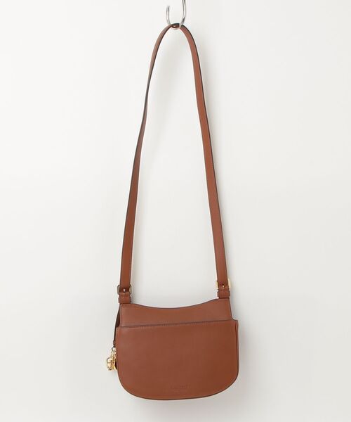 LAUREN RALPH LAUREN（ローレン ラルフ ローレン）の「レザー ミディアム Marcy クロスボディ バッグ（ショルダーバッグ・レディース・ブラウン・ONE）」の7枚目の写真