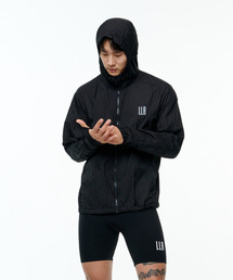 LIMELIGHT APPAREL（ライムライトアパレル）の「アスリットリップストップランニングウィンドブレーカー（ブラック/グレー）（ナイロンジャケット）」