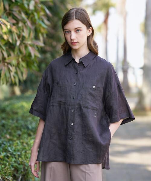 DRESSTERIOR（ドレステリア）の「ピュアラミー シャツ（シャツ/ブラウス・レディース・ホワイト/ブラウン系その他/ピンク・34/38/36）」の13枚目の写真