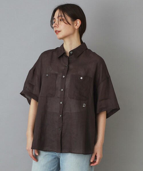 DRESSTERIOR（ドレステリア）の「ピュアラミー シャツ（シャツ/ブラウス・レディース・ホワイト/ブラウン系その他/ピンク・34/38/36）」の19枚目の写真