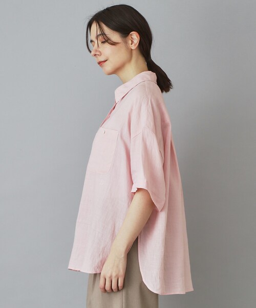 DRESSTERIOR（ドレステリア）の「ピュアラミー シャツ（シャツ/ブラウス・レディース・ホワイト/ブラウン系その他/ピンク・34/38/36）」の22枚目の写真