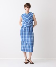 allureville | オンブレチェックツイストワンピース(ワンピース)