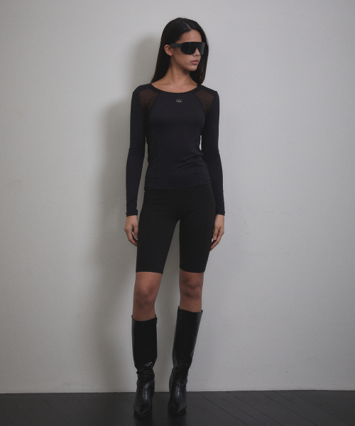 VOONT（ブント）の「See-through Stitch Long Sleeve (BLACK)（Tシャツ/カットソー・レディース・ブラック・SMALL/MEDIUM）」の4枚目の写真