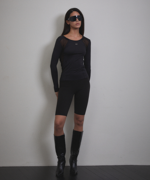 VOONT（ブント）の「See-through Stitch Long Sleeve (BLACK)（Tシャツ/カットソー・レディース・ブラック・SMALL/MEDIUM）」の5枚目の写真