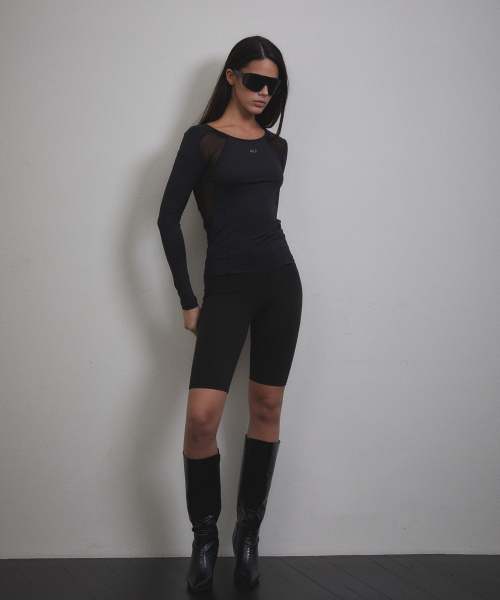 VOONT（ブント）の「See-through Stitch Long Sleeve (BLACK)（Tシャツ/カットソー・レディース・ブラック・SMALL/MEDIUM）」の6枚目の写真
