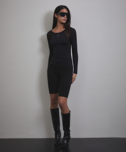 VOONT（ブント）の「See-through Stitch Long Sleeve (BLACK)（Tシャツ/カットソー・レディース・ブラック・SMALL/MEDIUM）」の8枚目の写真