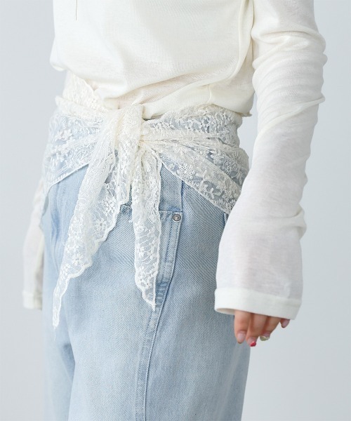 Bab(バブ)の「レーススカーフ(バンダナ/スカーフ・レディース・ホワイト系その他・ONESIZE)」の10枚目の写真