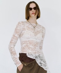 JOSE MOON | LACE LONGSLEEVE TOP/レースロングスリーブトップス(Tシャツ/カットソー)