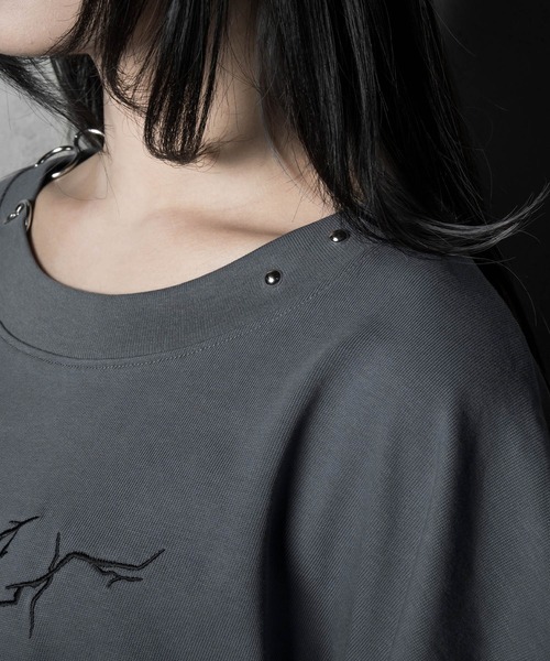 LAZYSLAY（レイジースレイ）の「レイヤープリントロンT（Tシャツ/カットソー・レディース・グレー/ブラック・FREE）」の11枚目の写真