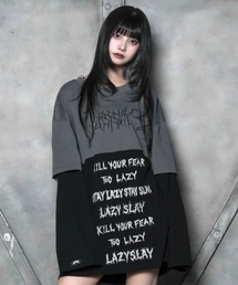 LAZYSLAY（レイジースレイ）の「レイヤープリントロンT（Tシャツ/カットソー）」