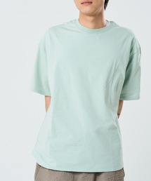 接触冷感ストレッチ裾ラウンドTEE(M1)