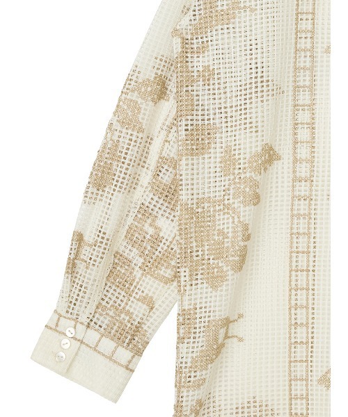 MEDI CROSS STITCH LIKE SHIRT（シャツ/ブラウス）｜Ameri（アメリ）の