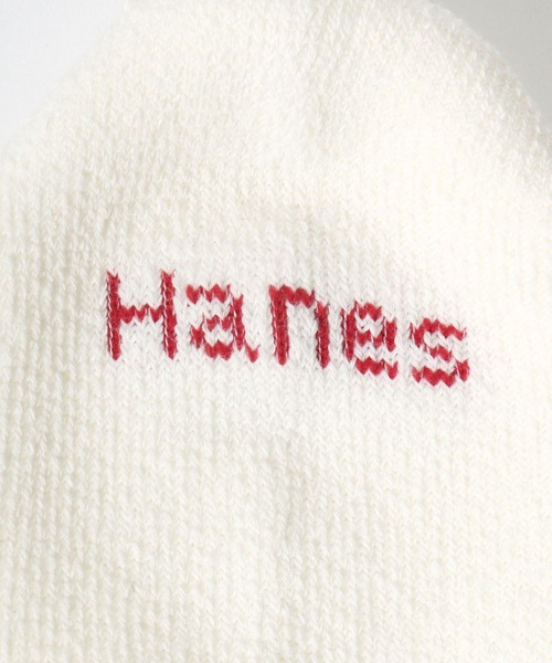 HANES(ヘインズ)の「Hanes(ヘインズ)フルパイル クォーターレングス ラインソックス 2足組/メンズ リブソックス(ソックス/靴下・メンズ・ホワイト×ネイビー・M)」の9枚目の写真