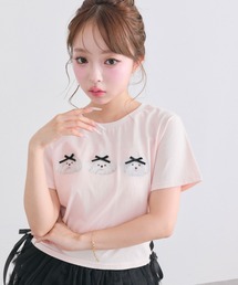 Sastinable レースアップTシャツ