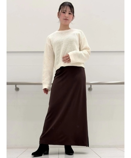 GAP(ギャップ)の「コットン100% クロシェ リラックスフィットセーター(ニット/セーター・レディース・ブラック/アイボリー・XS/S/M/L/XL/XXS)」の14枚目の写真