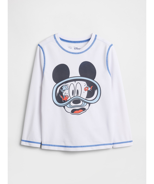 GAP(ギャップ)の「babyGap × ディズニー ラッシュガード(水着・キッズ・ホワイト/アクア/オレンジ・100cm/105cm/110cm/95cm/90cm/80cm/70cm)」の1枚目の写真
