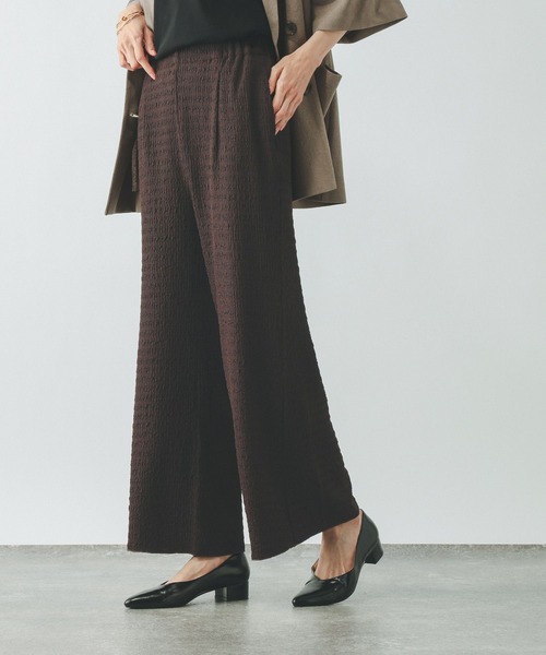 GLOBAL WORK(グローバルワーク)の「ジャガードフレアパンツ/656729(その他パンツ・レディース・ダークブラウン/ブラック・MEDIUM/LARGE)」の10枚目の写真