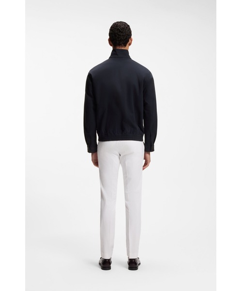 BOSS(ボス)の「はっ水 ジャケット マーセライズド ストレッチ コットン(その他アウター・メンズ・ダークブルー・46/44/52/54/50/48)」の5枚目の写真