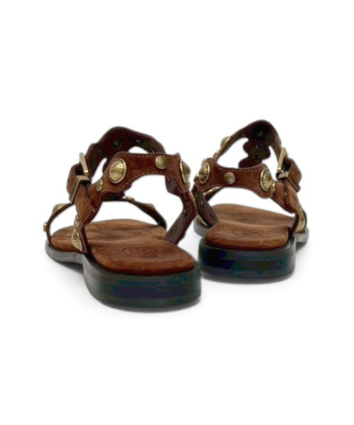 ASH（アッシュ）の「アッシュ【PHANNY】スタッズサンダル ブラウン アースカラー スエード レザー フラット 3cmヒール（サンダル・レディース・ダークブラウン・35/36/37/38/39）」の12枚目の写真