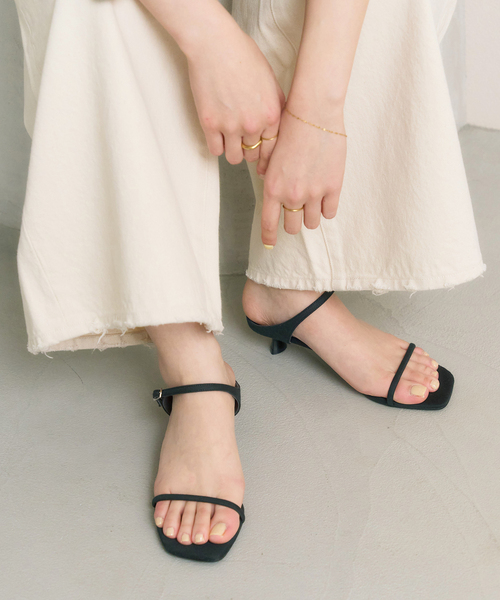 LE TALON（ルタロン）の「3.5cmWストラップサンダル（サンダル・レディース・ブラック×ブラック/ナチュラル/ブラウン/レッド・X-SMALL/SMALL/MEDIUM/LARGE/X-LARGE）」の6枚目の写真