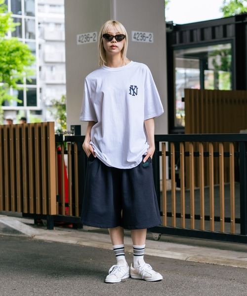 SAVIER(サビアー)の「【SAVIER/サビアー】×【ZERO STAIN/ゼロステイン】コラボ NY ロゴ刺繍 半袖 Tシャツ/ NY Logo(Tシャツ/カットソー・メンズ・ホワイト/ブラック/オフホワイト・MEDIUM/LARGE)」の4枚目の写真