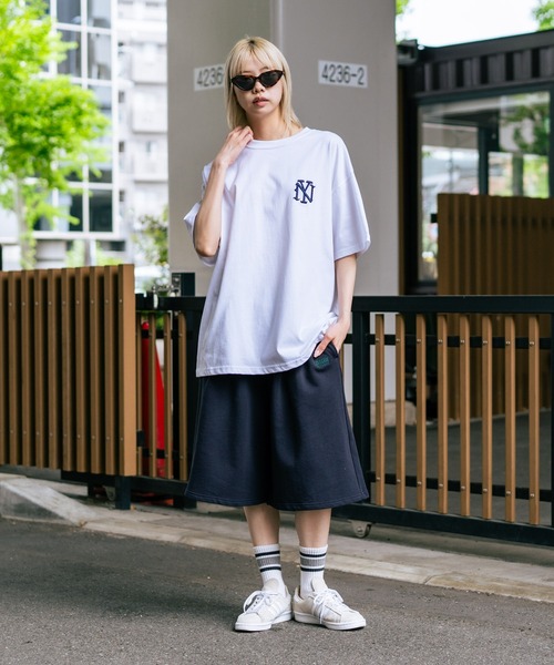 SAVIER(サビアー)の「【SAVIER/サビアー】×【ZERO STAIN/ゼロステイン】コラボ NY ロゴ刺繍 半袖 Tシャツ/ NY Logo(Tシャツ/カットソー・メンズ・ホワイト/ブラック/オフホワイト・MEDIUM/LARGE)」の6枚目の写真
