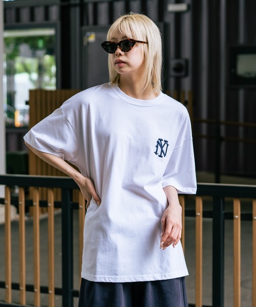 SAVIER(サビアー)の「【SAVIER/サビアー】×【ZERO STAIN/ゼロステイン】コラボ NY ロゴ刺繍 半袖 Tシャツ/ NY Logo(Tシャツ/カットソー・メンズ・ホワイト/ブラック/オフホワイト・MEDIUM/LARGE)」の14枚目の写真