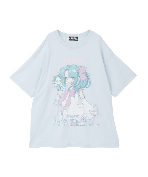 Candy Stripper(キャンディストリッパー)の「CANDY ANIME BIG Tシャツ(Tシャツ/カットソー・レディース・ピンク/ライトブルー/ブラック/オフホワイト・FREE)」の3枚目の写真