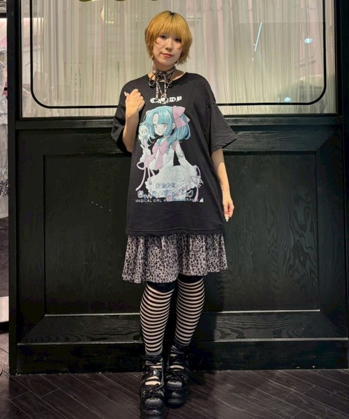 Candy Stripper（キャンディストリッパー）の「CANDY ANIME BIG Tシャツ（Tシャツ/カットソー・レディース・ピンク/ライトブルー/ブラック/オフホワイト・FREE）」の11枚目の写真