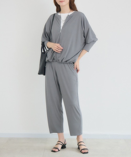 Pillini(ピリーニ)の「リブカットテーパードパンツ セットアップ対応(その他パンツ・レディース・ブラウン/グレー/ブラック・FREE)」の20枚目の写真