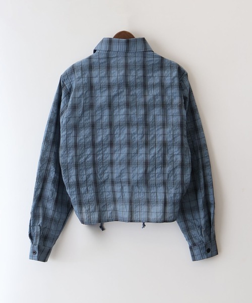 SpRay(スプレイ)の「チェックフロントシャーリングシャツ(シャツ/ブラウス・レディース・ホワイト/チャコールグレー/ブラック/ブルー・FREE)」の18枚目の写真