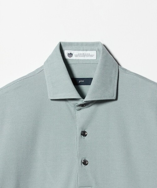 green label relaxing（グリーンレーベルリラクシング）の「＜gim＞26SS アメリカンシーアイランド ビズ ポロシャツ -吸水速乾-（ポロシャツ・メンズ・ダークグレー/ネイビー/ホワイト/ライム・M/L/S/XL）」の7枚目の写真