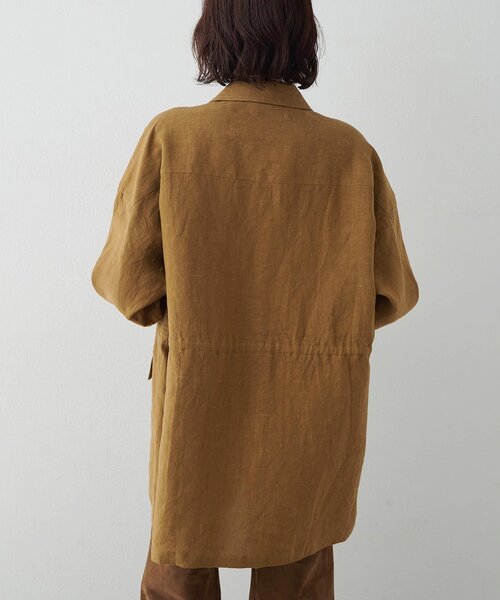 Whim Gazette(ウィムガゼット)の「リネンポケットジャケット(テーラードジャケット・レディース・キャメル/ベージュ・FREE)」の17枚目の写真