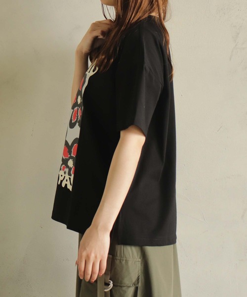 BITTOKO(ビットコ)の「冷感bittokoプリントT(Tシャツ/カットソー・レディース・ホワイト/オレンジ/ブラック/カーキ・FREE)」の11枚目の写真