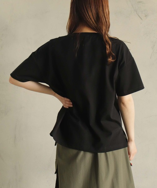BITTOKO(ビットコ)の「冷感bittokoプリントT(Tシャツ/カットソー・レディース・ホワイト/オレンジ/ブラック/カーキ・FREE)」の14枚目の写真