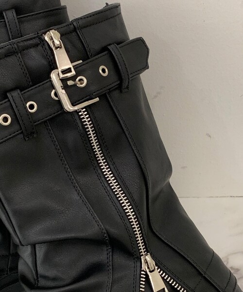 cs T&P(シーエスティーアンドピー)の「ベルト付きカバーブーツ(ブーツ・レディース・ブラック・L/S/M/LL)」の11枚目の写真
