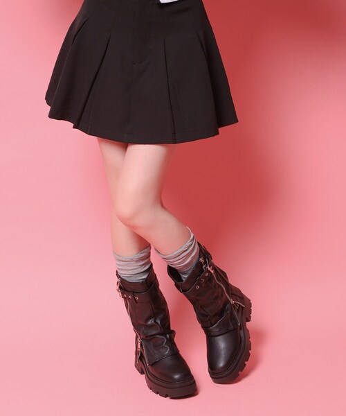 cs T&P(シーエスティーアンドピー)の「ベルト付きカバーブーツ(ブーツ・レディース・ブラック・L/S/M/LL)」の13枚目の写真