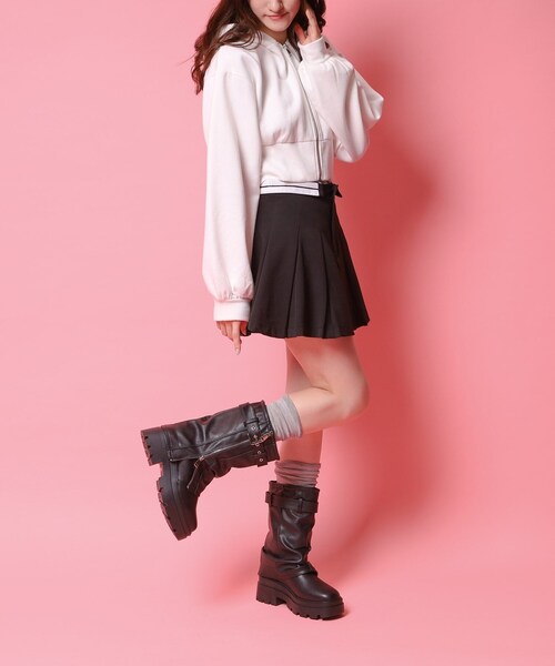 cs T&P(シーエスティーアンドピー)の「ベルト付きカバーブーツ(ブーツ・レディース・ブラック・L/S/M/LL)」の14枚目の写真