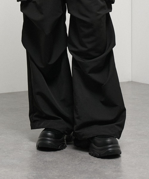 Alfred Alex(アルフレッドアレックス)の「【Alfred Alex】+5cm Chunky High-Sole Belt Sneaker Loafer / ハイソール ベルトスニーカーローファー(ローファー・メンズ・ブラック・L/M/S)」の20枚目の写真