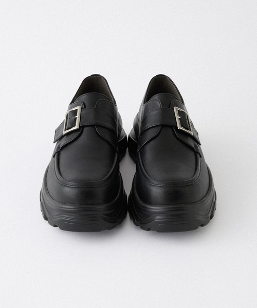 Alfred Alex(アルフレッドアレックス)の「【Alfred Alex】+5cm Chunky High-Sole Belt Sneaker Loafer / ハイソール ベルトスニーカーローファー(ローファー・メンズ・ブラック・L/M/S)」の9枚目の写真