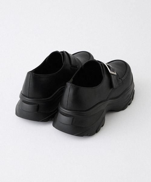 Alfred Alex(アルフレッドアレックス)の「【Alfred Alex】+5cm Chunky High-Sole Belt Sneaker Loafer / ハイソール ベルトスニーカーローファー(ローファー・メンズ・ブラック・L/M/S)」の12枚目の写真