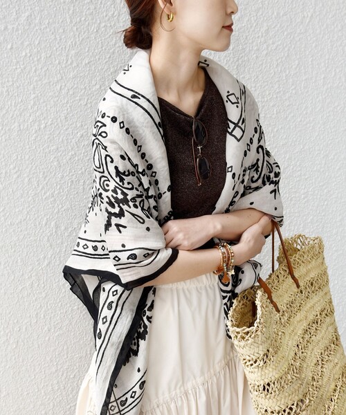 manipuri（マニプリ）の「manipuri: 120*120 STOLE（ストール/ショール