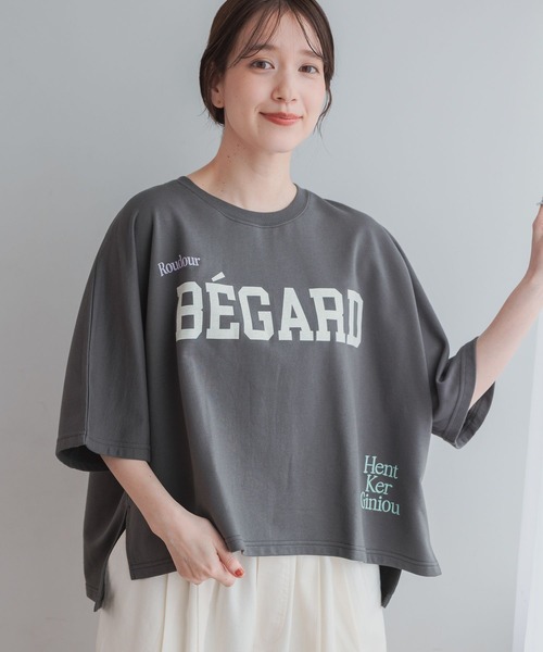 studio CLIP(スタディオクリップ)の「アソートロゴ刺繍プルオーバー(Tシャツ/カットソー・レディース・ライトグレー/スモーク/シルバーグレー/オフホワイト・FREE)」の4枚目の写真