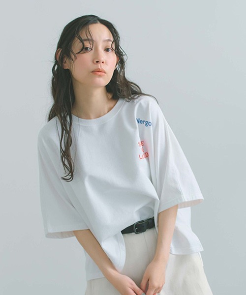 studio CLIP(スタディオクリップ)の「アソートロゴ刺繍プルオーバー(Tシャツ/カットソー・レディース・ライトグレー/スモーク/シルバーグレー/オフホワイト・FREE)」の6枚目の写真