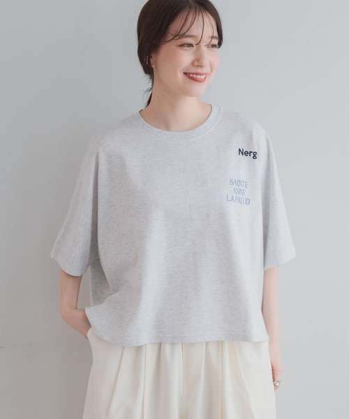 studio CLIP(スタディオクリップ)の「アソートロゴ刺繍プルオーバー(Tシャツ/カットソー・レディース・ライトグレー/スモーク/シルバーグレー/オフホワイト・FREE)」の9枚目の写真