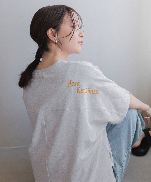studio CLIP(スタディオクリップ)の「アソートロゴ刺繍プルオーバー(Tシャツ/カットソー・レディース・ライトグレー/スモーク/シルバーグレー/オフホワイト・FREE)」の11枚目の写真