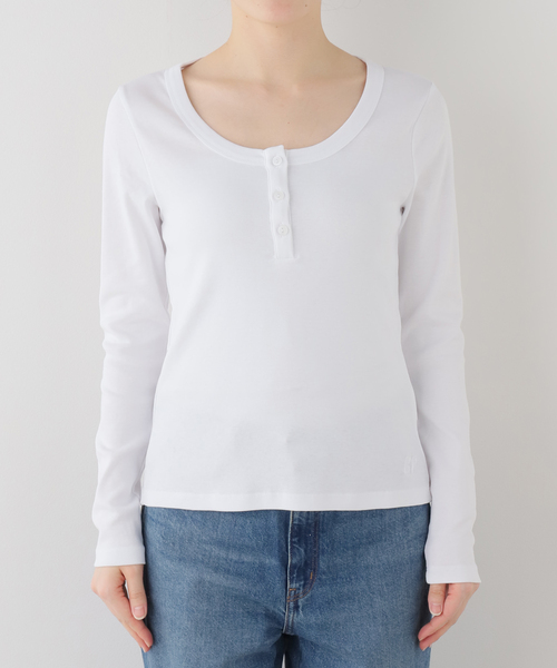 BAUM UND PFERDGARTEN（バウムウンドヘルガーデン）の「【BAUM UND PFERDGARTEN/バウム ウンド ヘルガーデン】MAIN ロングTEEシャツ（Tシャツ/カットソー・レディース・ネイビー/ホワイト・FREE）」の20枚目の写真